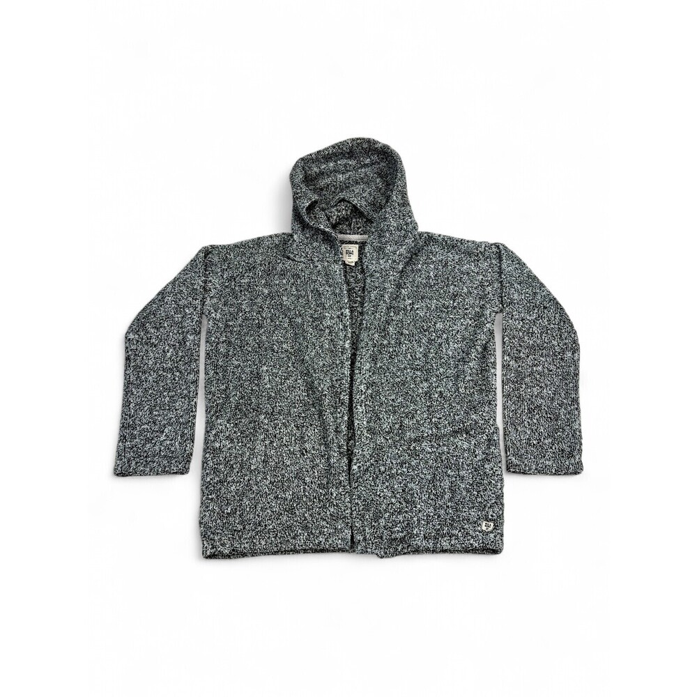 Billabong Women's‎ Plush Sherpa Hooded Cardigan Jacket M Gray